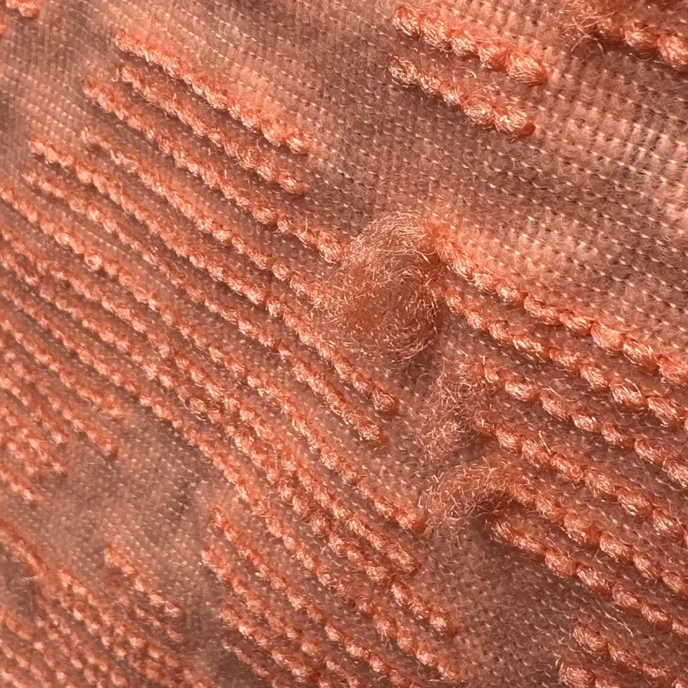 Vintage Coral Tufted Bed Spread Full Size 100 Percent Polyester Retro Home Decor